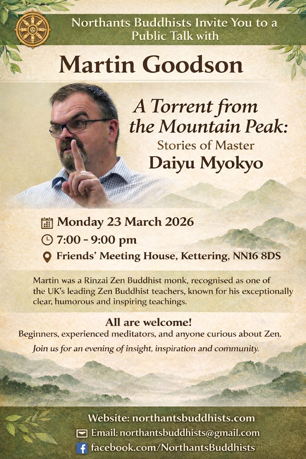 Read more about the article Visiting Teacher Martin Goodson – Monday 23rd March 2026